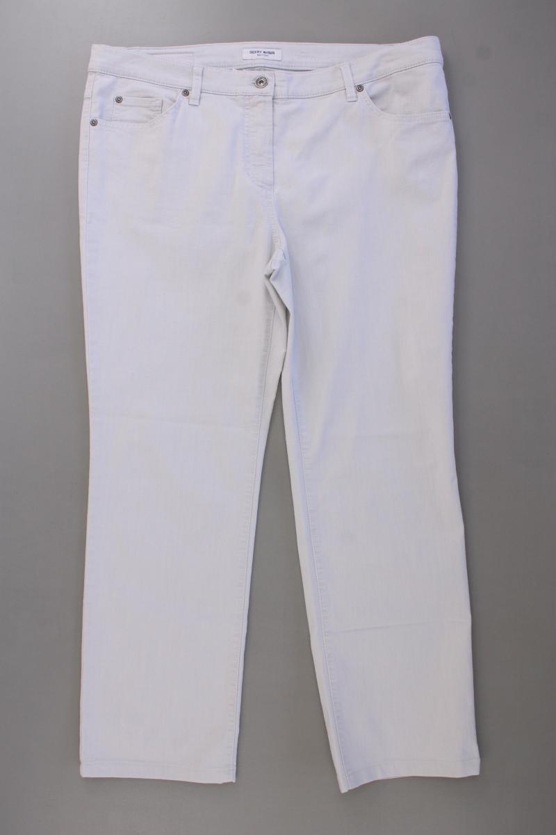 Gerry Weber Straight Jeans Gr. 44 Modell Irina grau aus Baumwolle