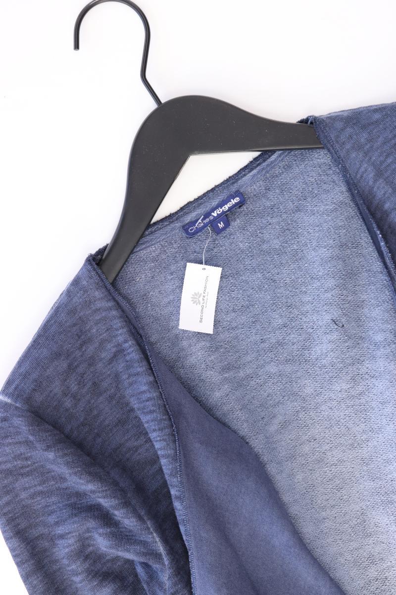 Charles Vögele Cardigan Gr. M Langarm blau aus Baumwolle