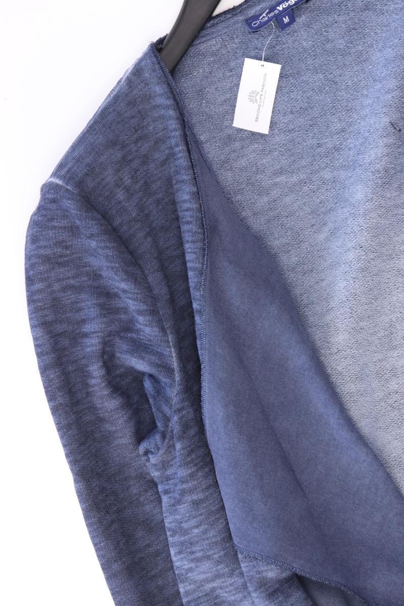 Charles Vögele Cardigan Gr. M Langarm blau aus Baumwolle
