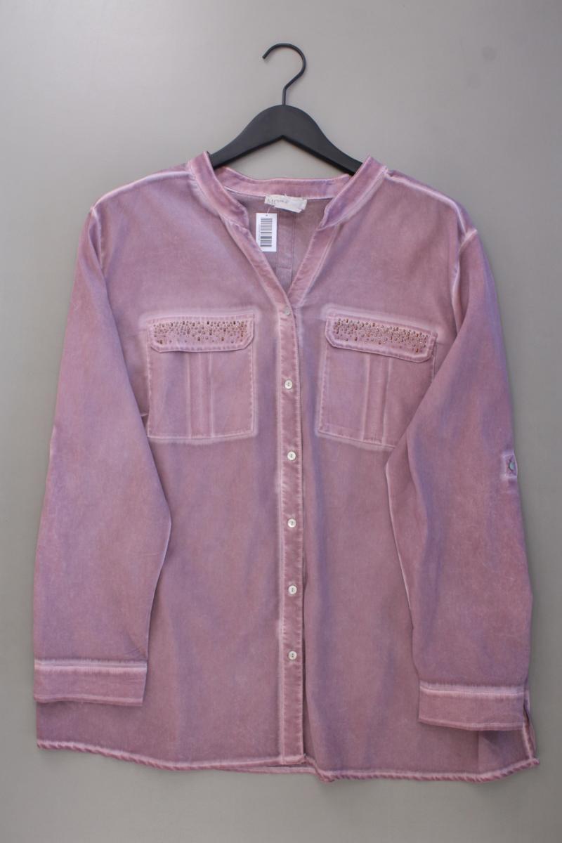 Mona Langarmbluse Gr. 50 lila aus Polyester