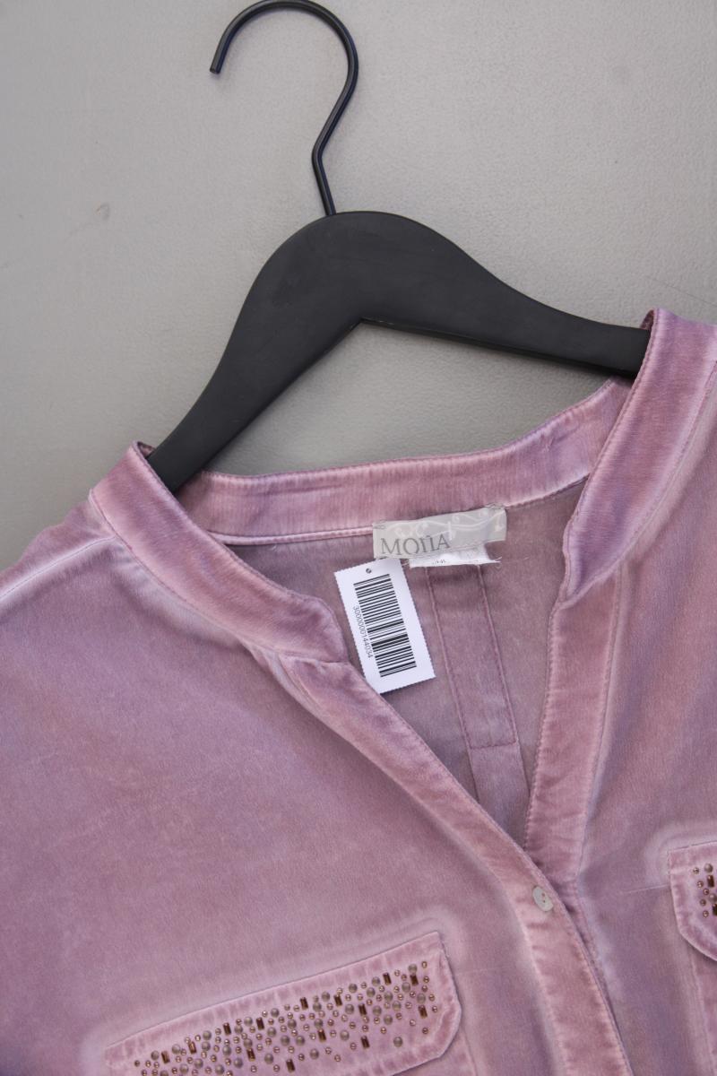 Mona Langarmbluse Gr. 50 lila aus Polyester
