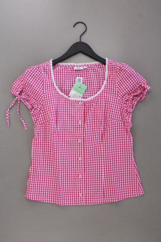Waldschütz Trachtenbluse Gr. 36/38 kariert neu mit Etikett Kurzarm pink