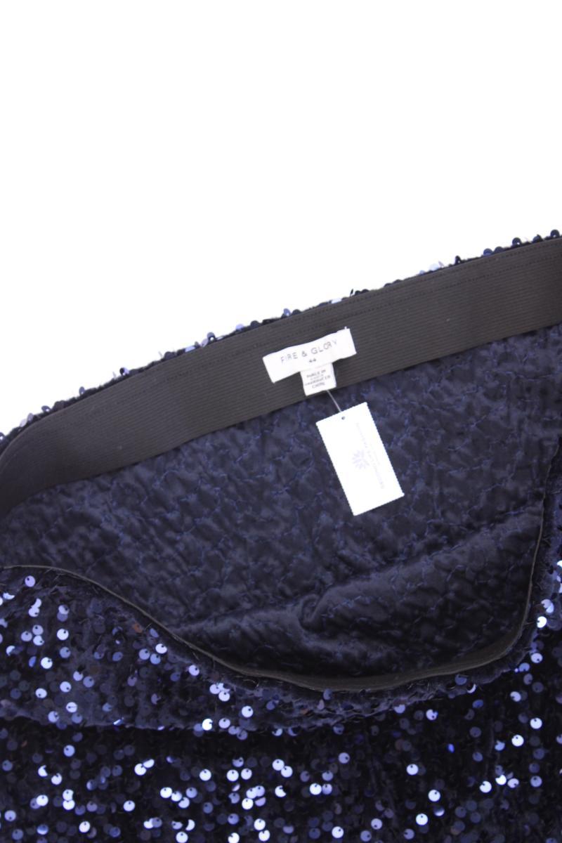 Fire & Glory Paillettenrock Gr. 44 mit Pailletten blau aus Polyester