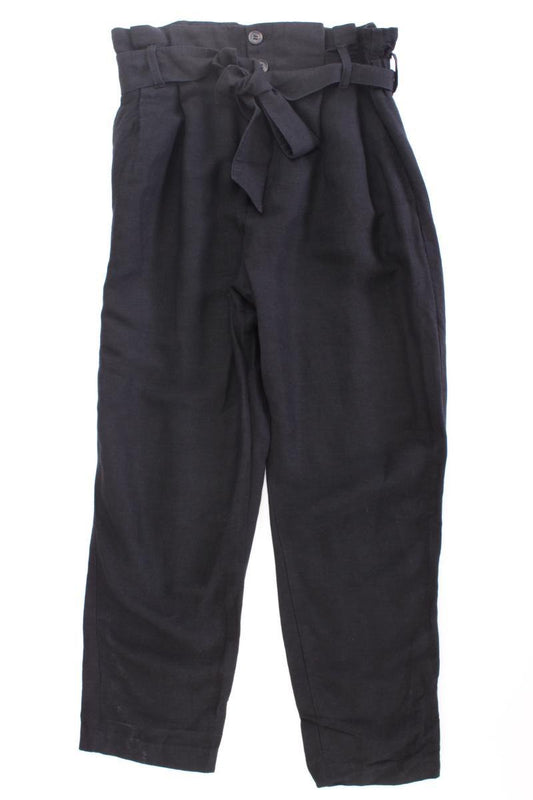 H&M Hose mit Leinen Gr. 36 schwarz