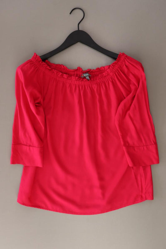 Street One Regular Bluse Gr. 34 3/4 Ärmel mit Carmen-Ausschnitt pink aus Viskose