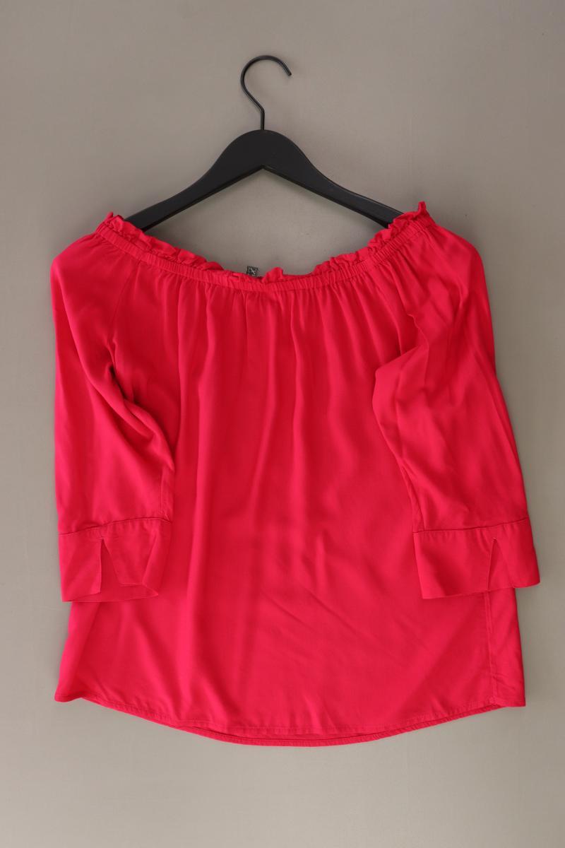 Street One Regular Bluse Gr. 34 3/4 Ärmel mit Carmen-Ausschnitt pink aus Viskose