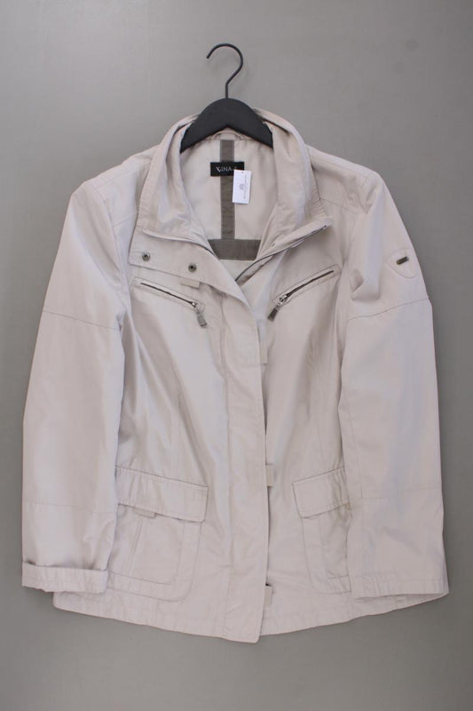 GINA S Übergangsjacke Gr. 44 neuwertig grau aus Polyester