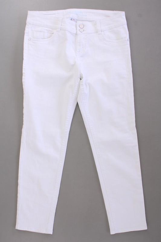 s.Oliver Skinny Jeans Gr. 38 weiß aus Baumwolle