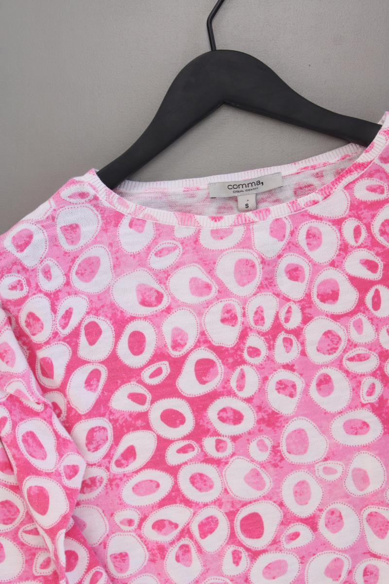 comma, Feinstrickpullover Gr. S neuwertig pink aus Baumwolle