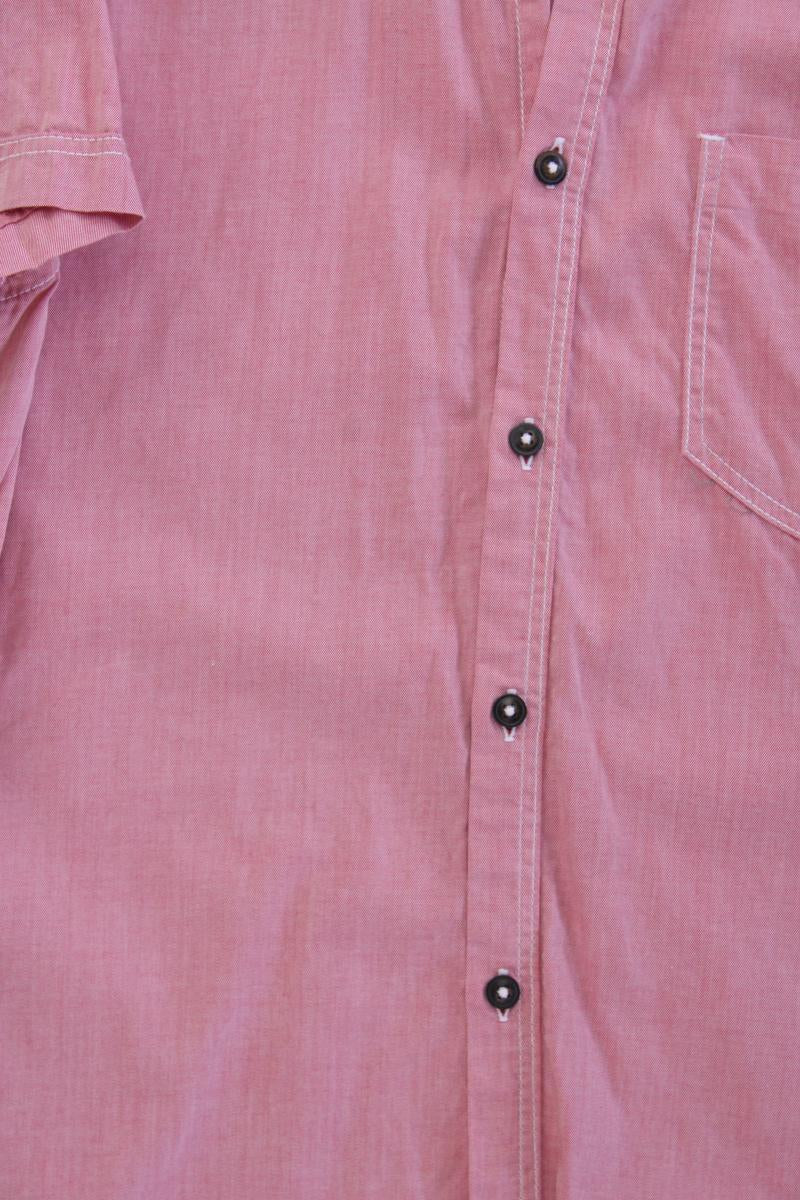Tom Tailor (Denim) Kurzarmhemd für Herren Gr. XL rot aus Baumwolle