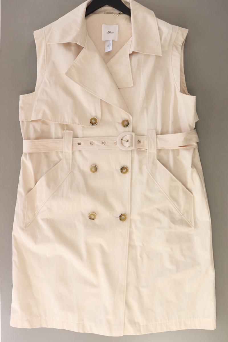 s.Oliver Regular Weste Gr. 44 creme aus Baumwolle