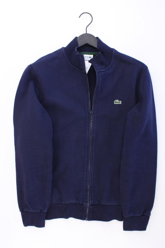 Lacoste Classic Strickjacke für Herren Gr. L Langarm blau aus Baumwolle