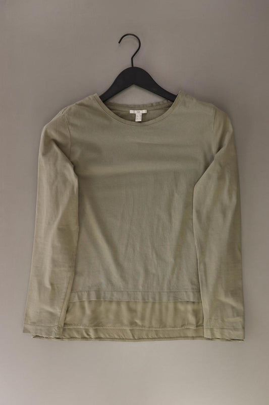 edc by Esprit Longsleeve-Shirt Gr. M Langarm olivgrün aus Baumwolle