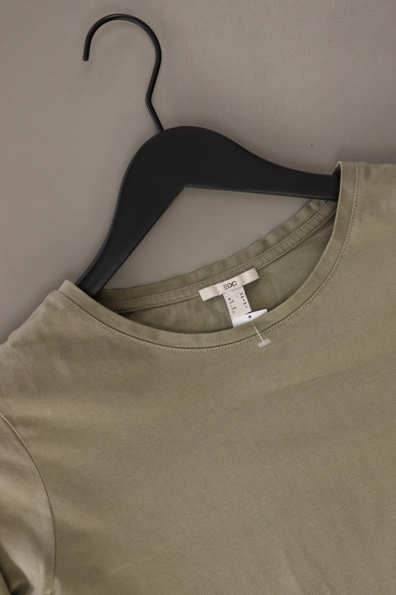 edc by Esprit Longsleeve-Shirt Gr. M Langarm olivgrün aus Baumwolle