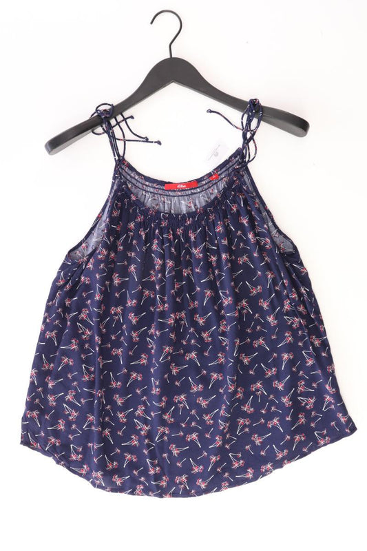 s.Oliver Spaghetti-Top Gr. 44 blau aus Viskose