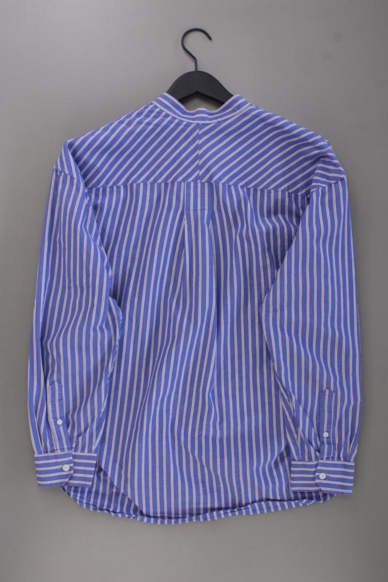 Selected Homme Langarmhemd für Herren Gr. L gestreift blau aus Baumwolle
