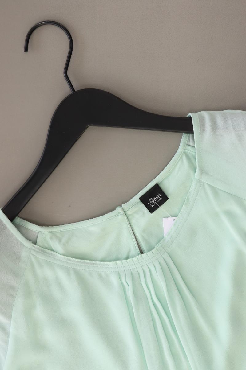s.Oliver Black Label Bluse mintgrün Gr. 44 Kurzarm aus Polyester