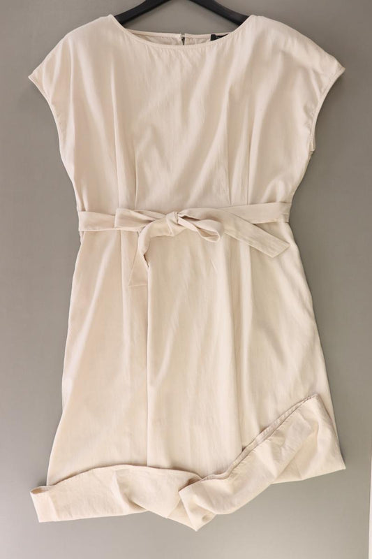 comma, Kurzarmkleid Gr. 44 creme aus Lyocell