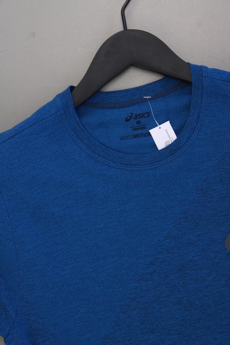 Asics Sportshirt für Herren Gr. M neuwertig Kurzarm blau