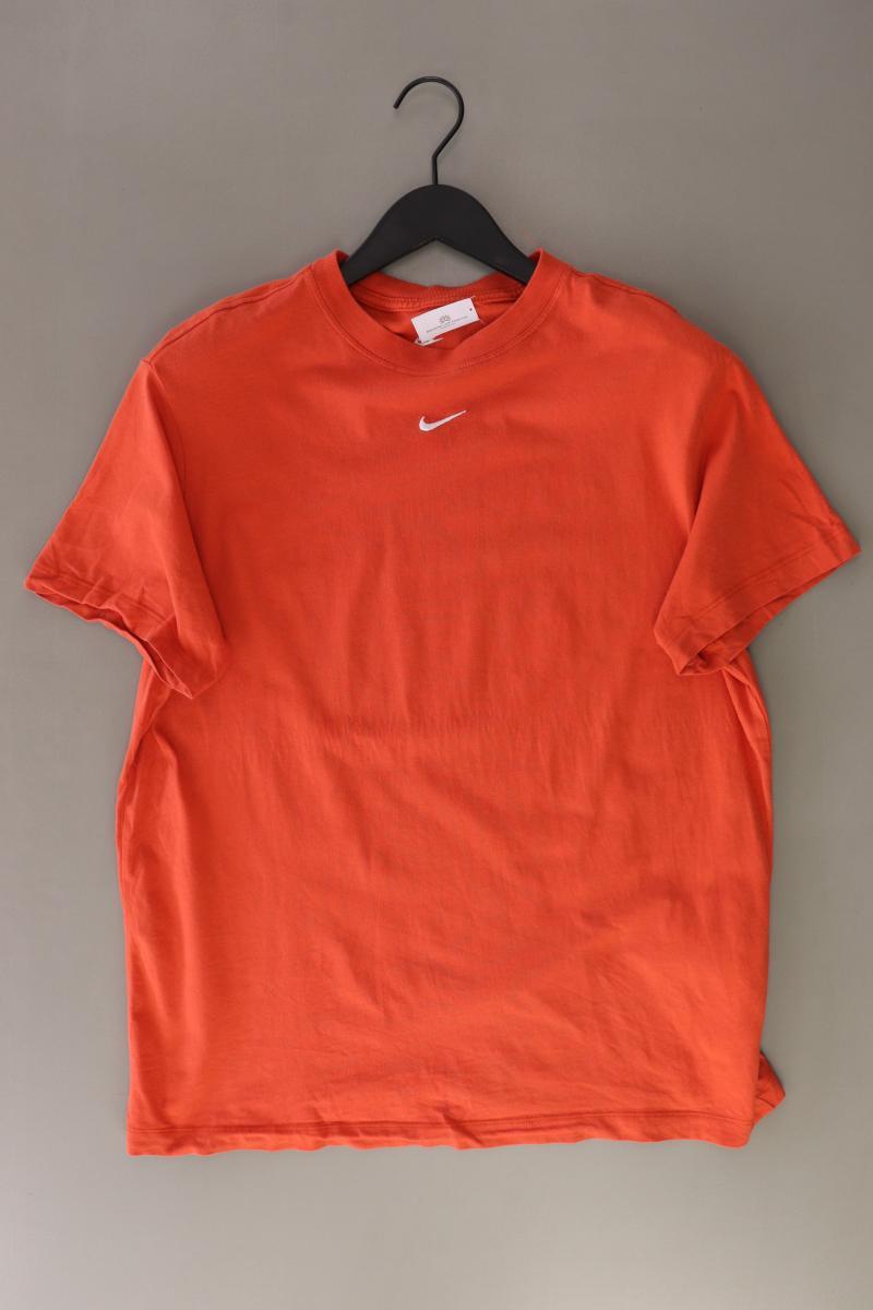 Nike Sportshirt für Herren Gr. S Kurzarm orange aus Baumwolle