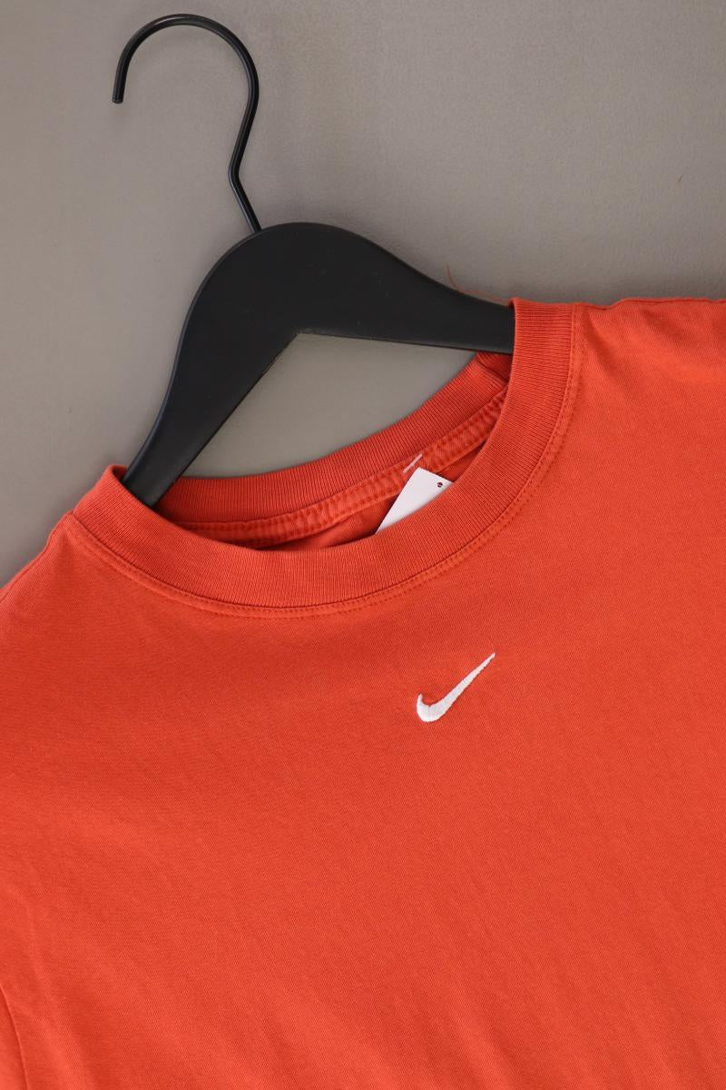 Nike Sportshirt für Herren Gr. S Kurzarm orange aus Baumwolle