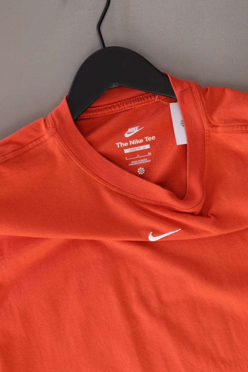 Nike Sportshirt für Herren Gr. S Kurzarm orange aus Baumwolle