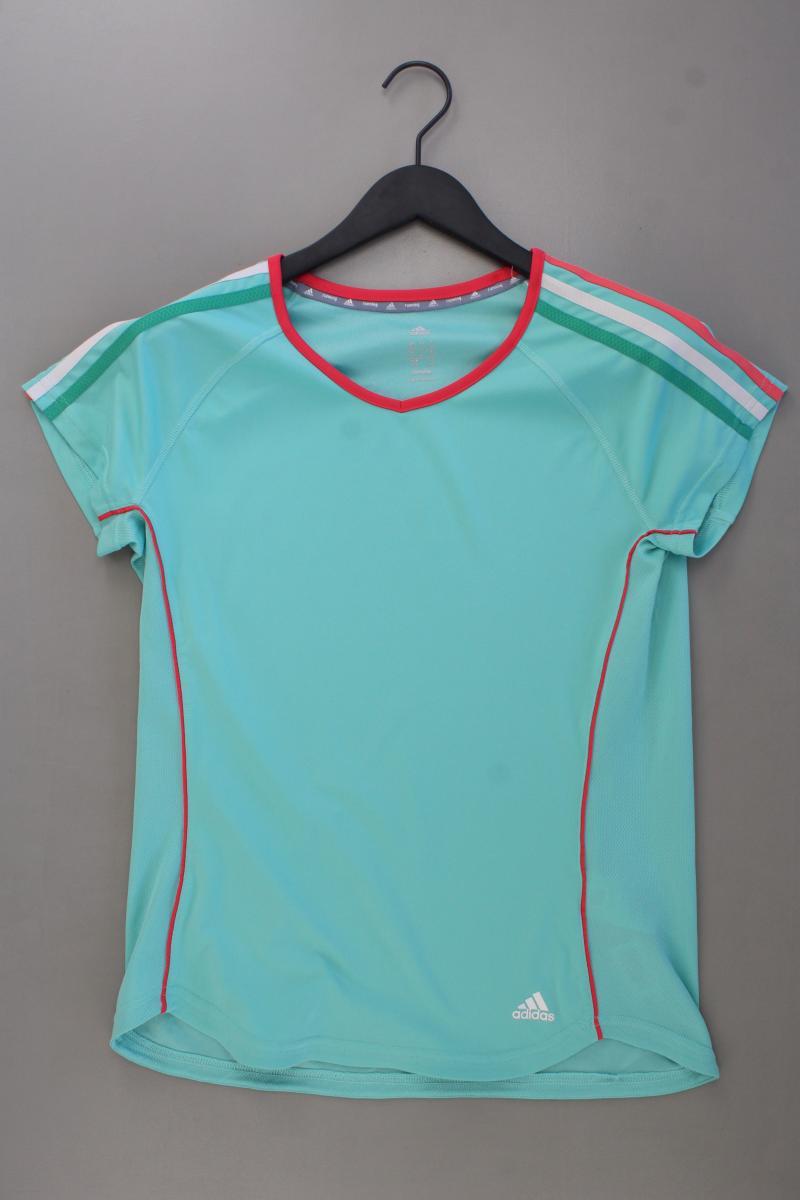 Adidas Sportshirt Gr. 42/44 neuwertig Kurzarm türkis aus Polyester