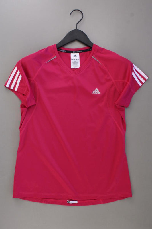 Adidas Sportshirt Gr. 42 Kurzarm pink aus Polyester