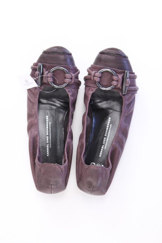 KennelSchmenger Ballerinas Gr. 38 neuwertig lila aus Leder