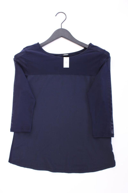 s.Oliver Black Label Classic Shirt Gr. 36 3/4 Ärmel blau aus Viskose