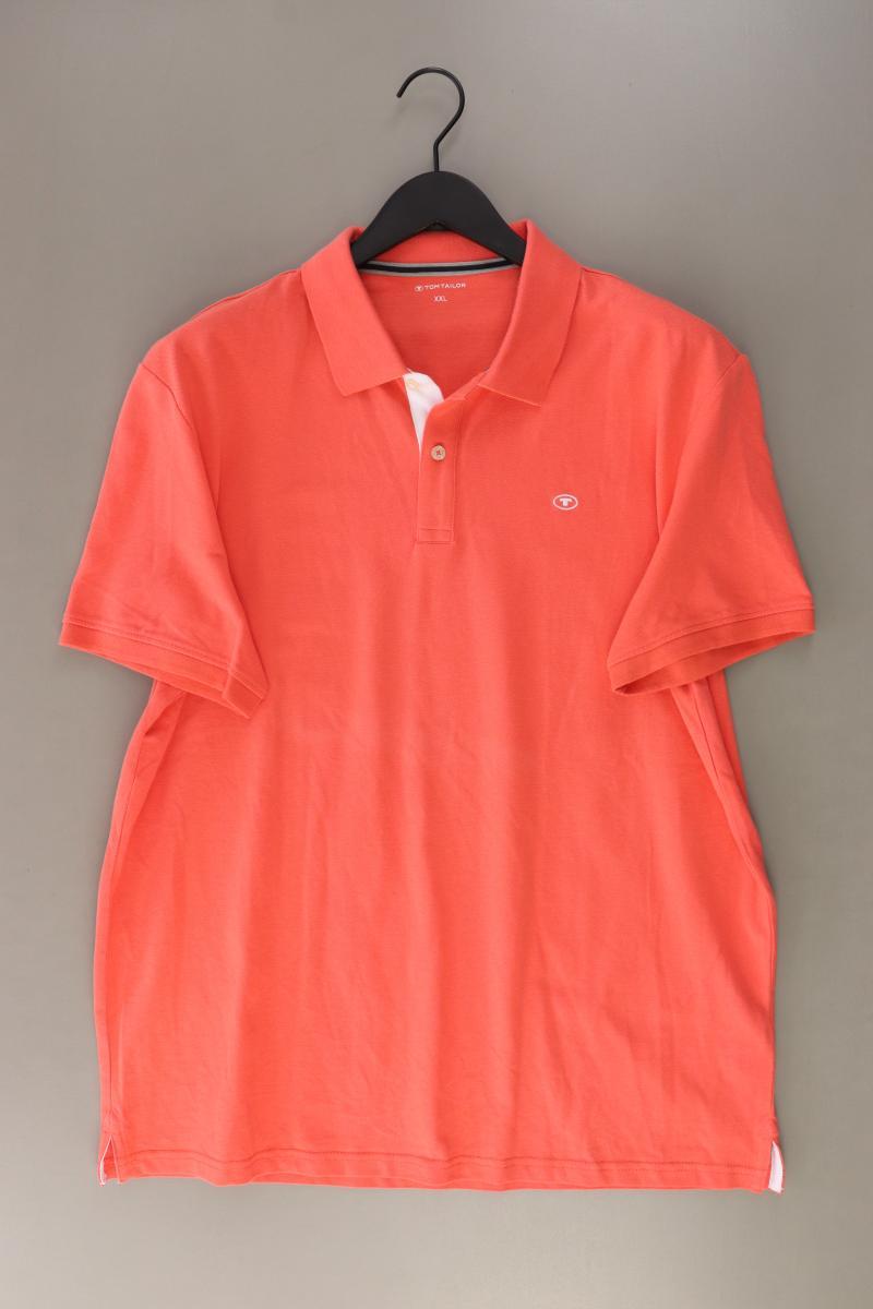 Tom Tailor Poloshirt für Herren Gr. XXL Kurzarm orange aus Baumwolle