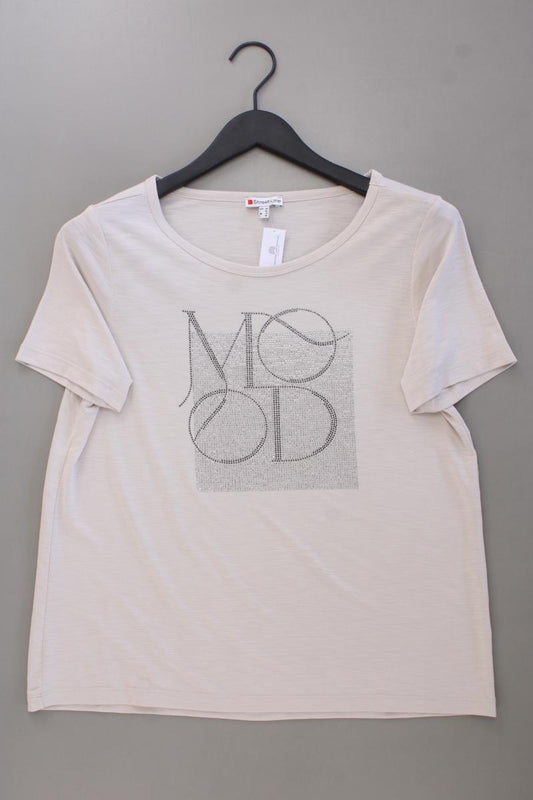 Street One T-Shirt Gr. 38 Kurzarm creme