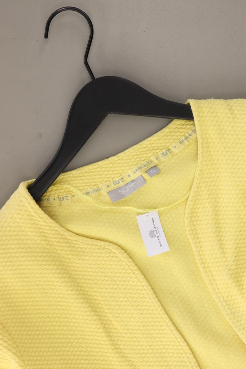 Sure Regular Cardigan Gr. XL 3/4 Ärmel gelb aus Baumwolle