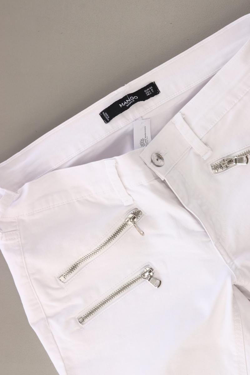 Mango Skinny Jeans Gr. 40 weiß aus Baumwolle