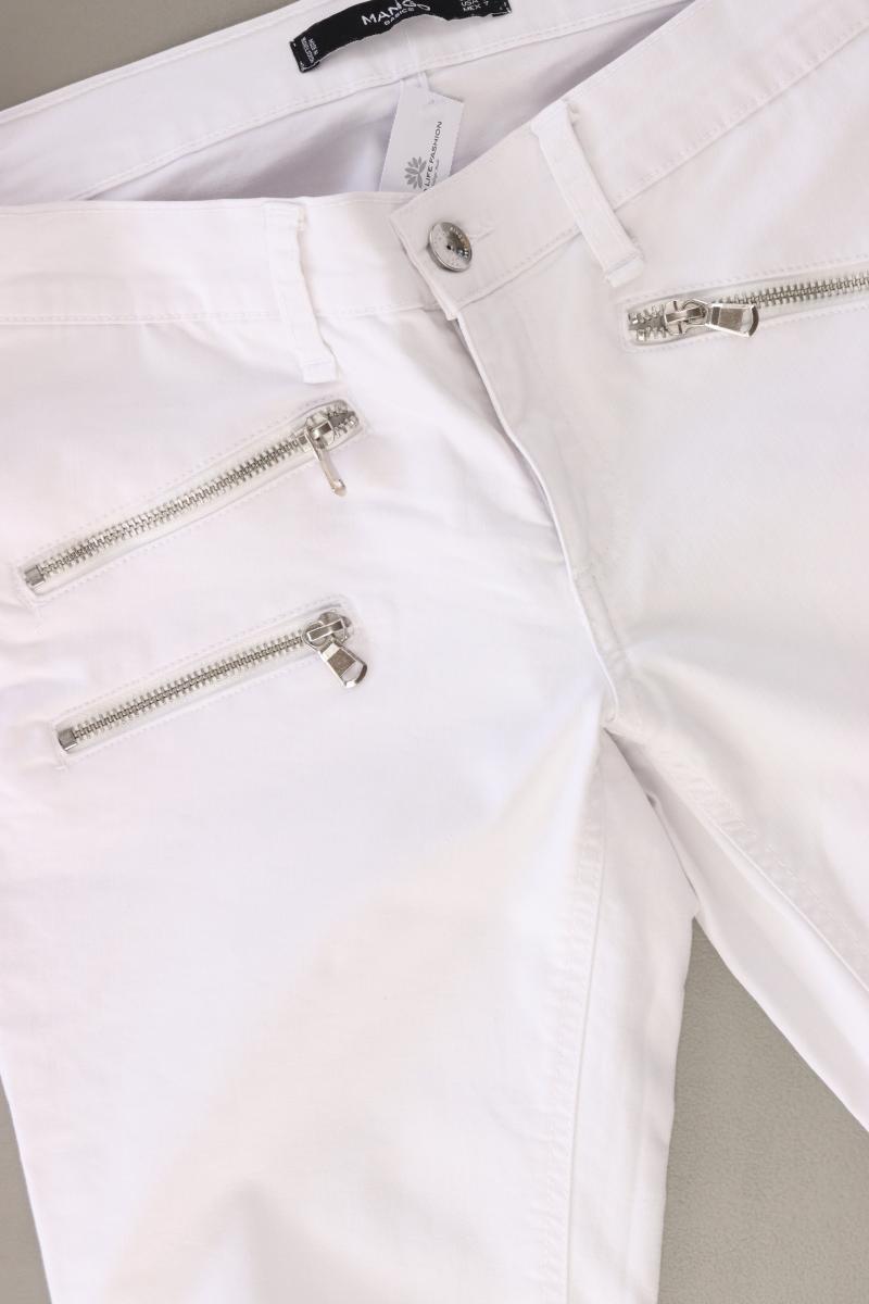Mango Skinny Jeans Gr. 40 weiß aus Baumwolle