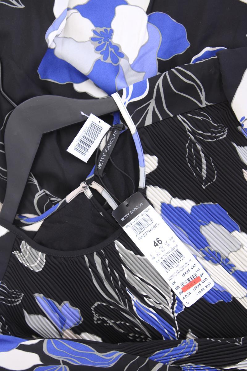 Betty Barclay Langarmkleid Gr. 46 mit Blumenmuster neu mit Etikett blau