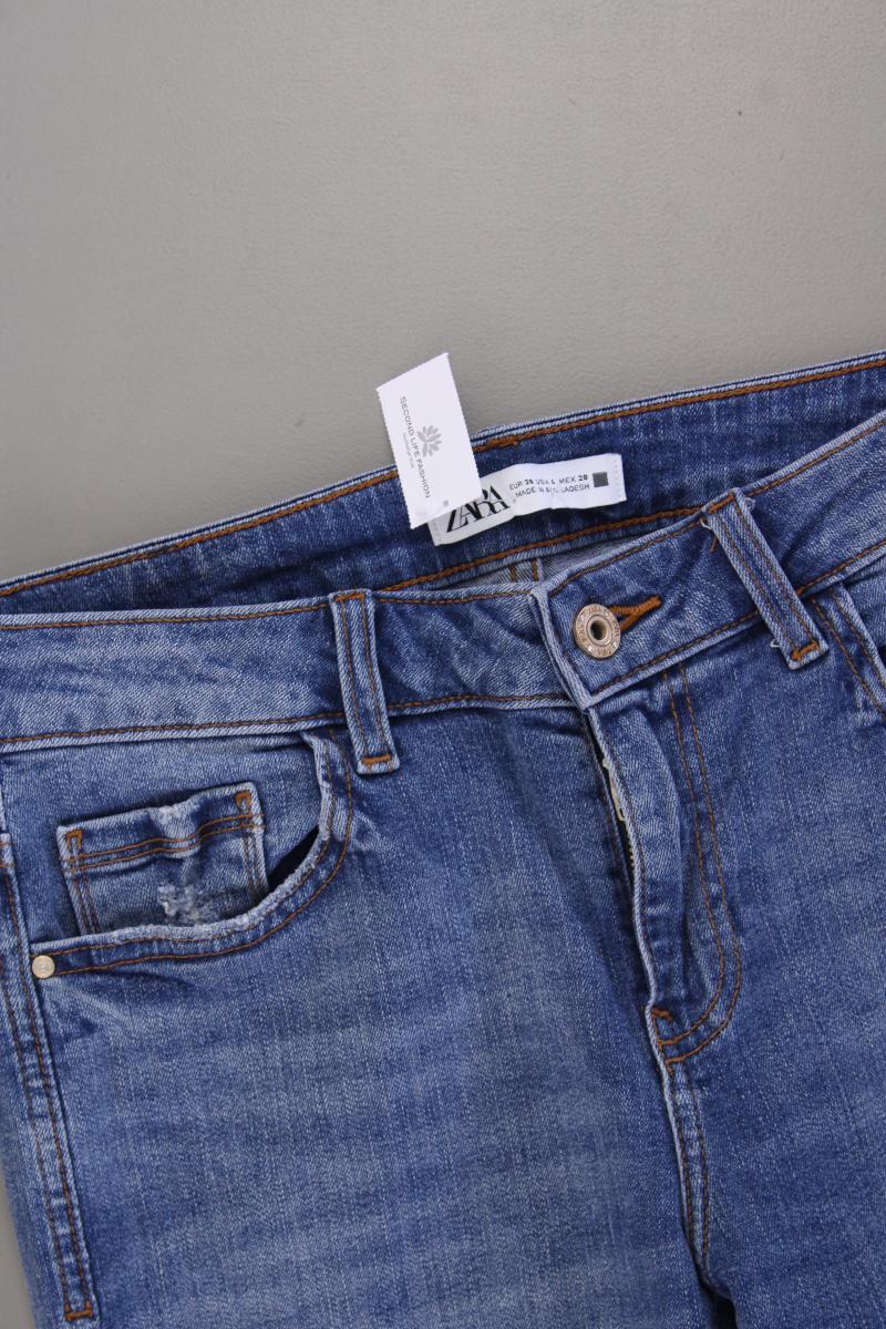 Zara Skinny Jeans Gr. 38 blau aus Baumwolle