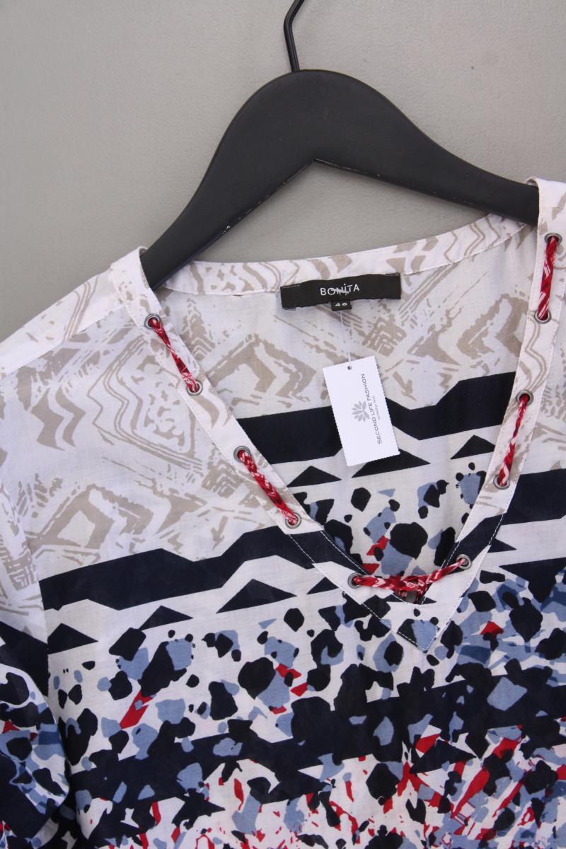 Bonita Classic Bluse Gr. 46 3/4 Ärmel mehrfarbig aus Baumwolle