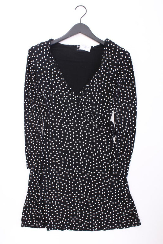 Even & Odd Jerseykleid Gr. S gepunktet Langarm schwarz aus Viskose