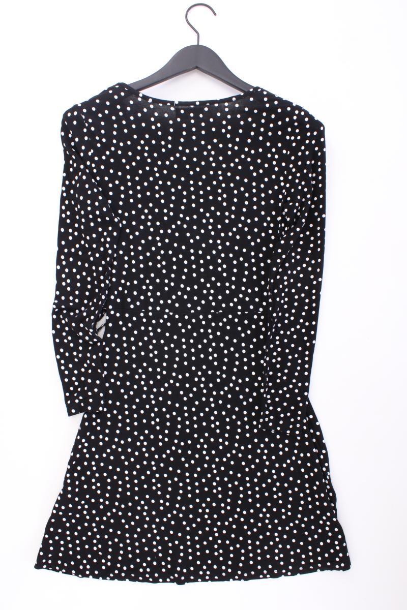 Even & Odd Jerseykleid Gr. S gepunktet Langarm schwarz aus Viskose