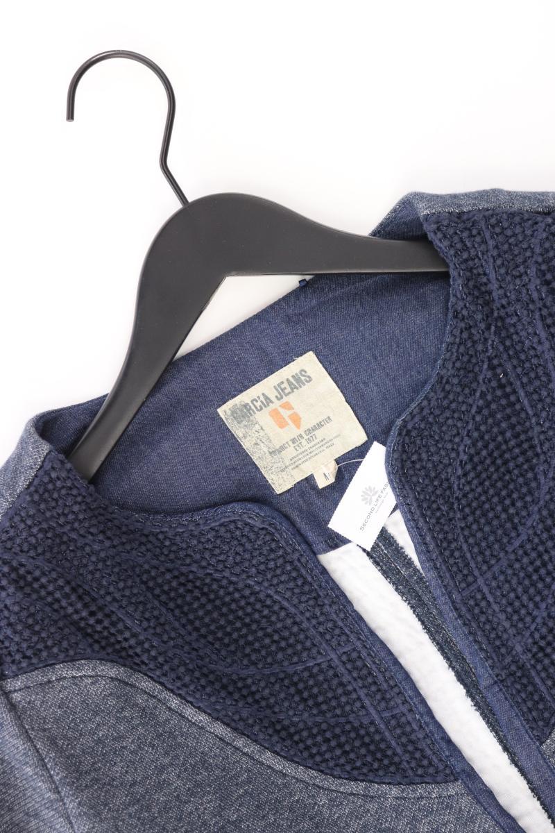 Garcia Jeans Regular Cardigan Gr. M Langarm blau aus Baumwolle