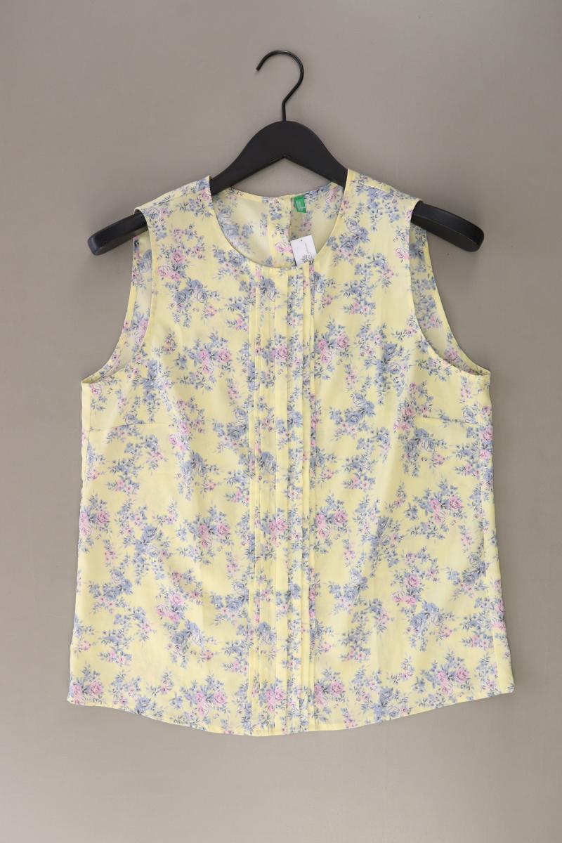 United Colors of Benetton Ärmellose Bluse Gr. S gelb aus Polyester