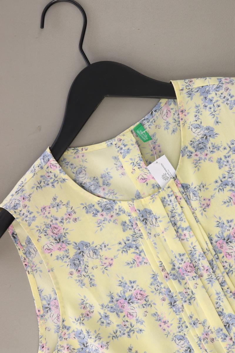 United Colors of Benetton Ärmellose Bluse Gr. S gelb aus Polyester