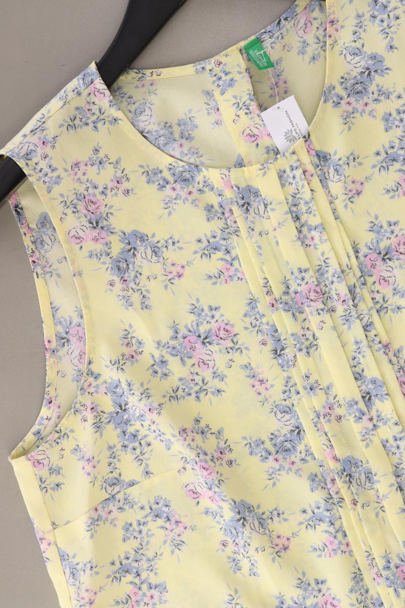 United Colors of Benetton Ärmellose Bluse Gr. S gelb aus Polyester