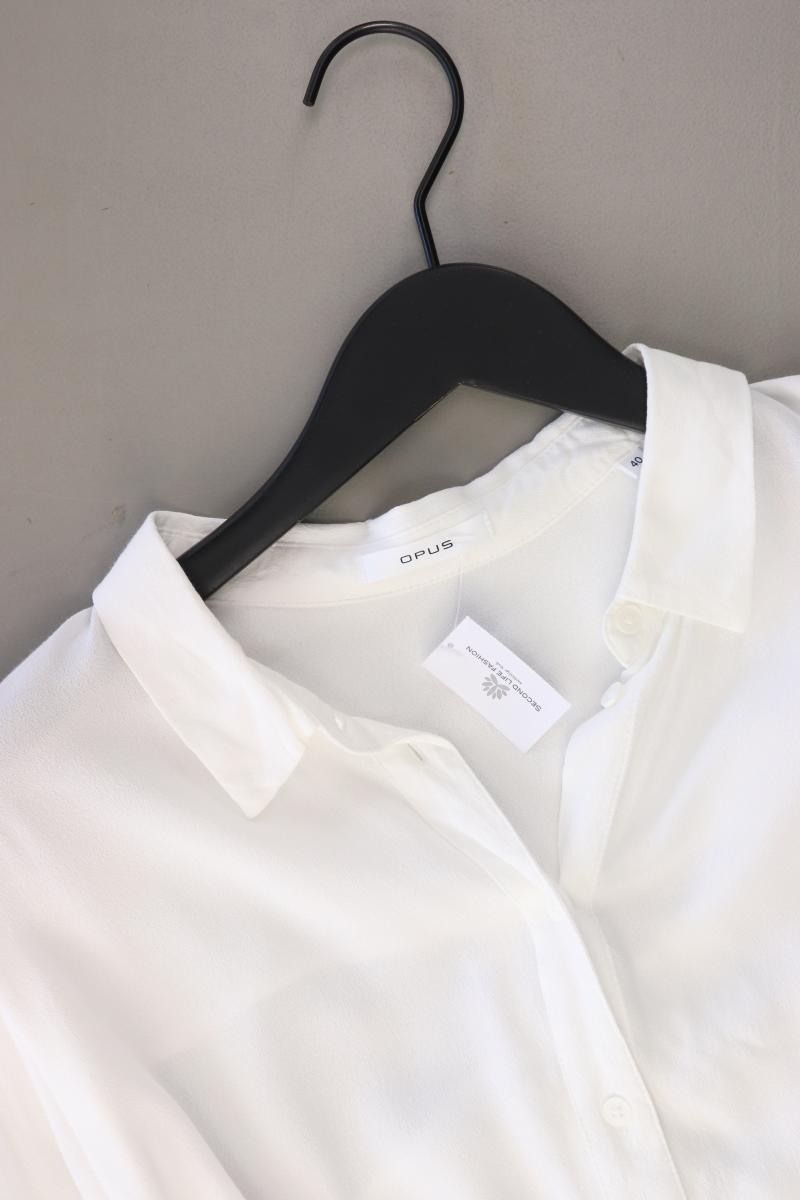 Opus Bluse "Fersti SP" Gr. 40 3/4 Ärmel weiß aus Viskose