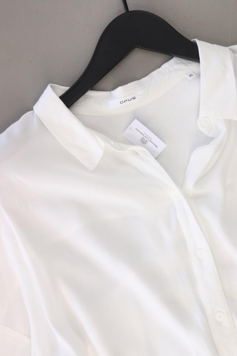 Opus Bluse "Fersti SP" Gr. 40 3/4 Ärmel weiß aus Viskose