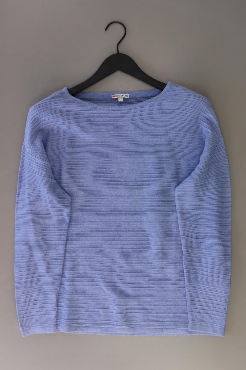 Street One Langarmpullover Gr. 40 blau aus Viskose