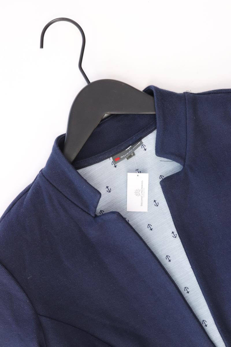 Street One Regular Blazer Gr. 38 blau aus Baumwolle