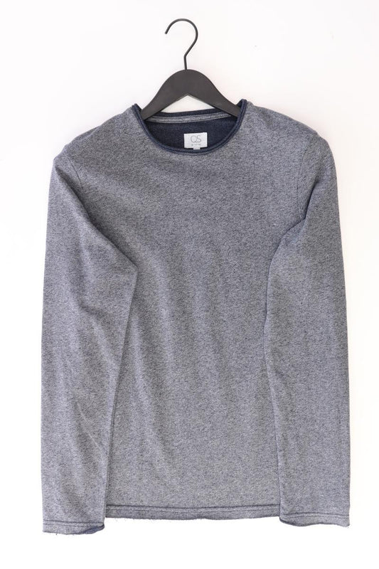 QS by s.Oliver Longsleeve-Shirt für Herren Gr. S Langarm blau aus Baumwolle