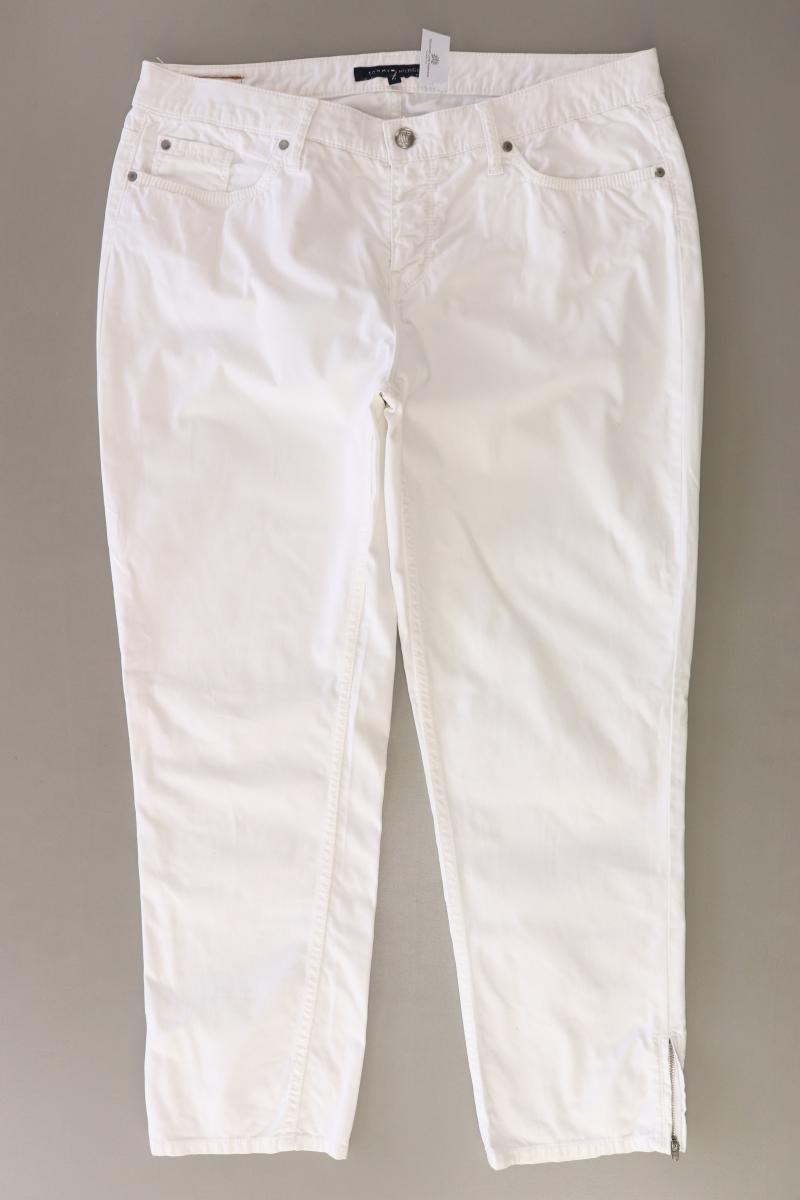 Tommy Hilfiger Straight Jeans Gr. UK 14 (M) weiß aus Baumwolle